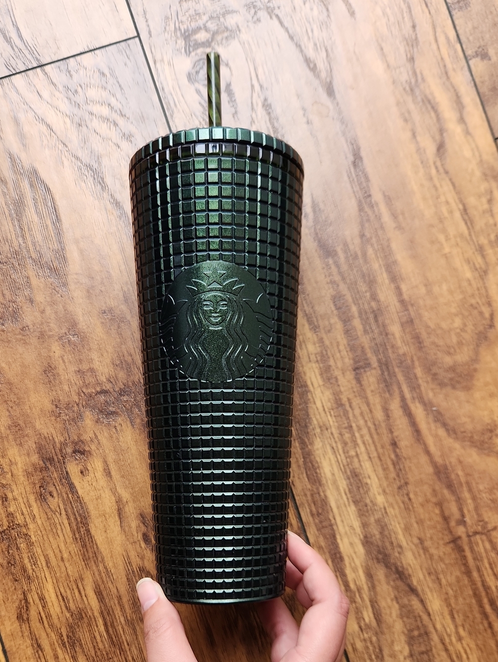 Dark Olive Green Starbucks Tumbler